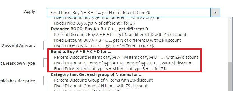 Choosing the Bundle action.