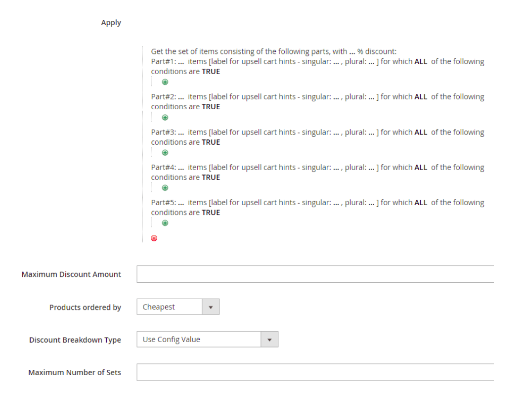 The bundle fields are shown up empty.