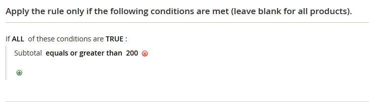 Conditions of the third coupon.