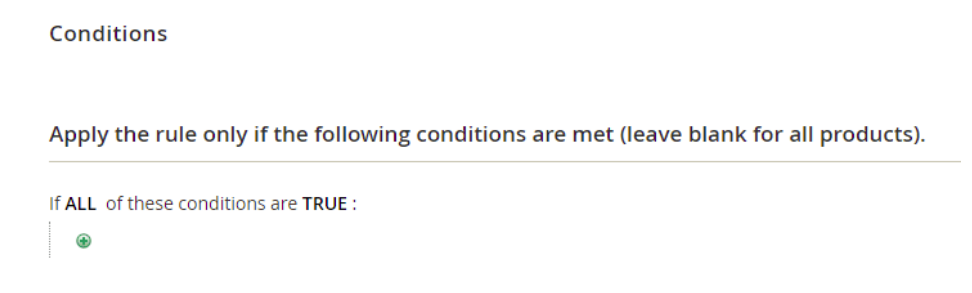 The conditions tab of the example rule number 2