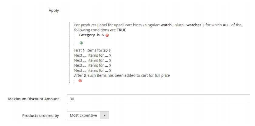 Discount steps fixed price discount rule example.