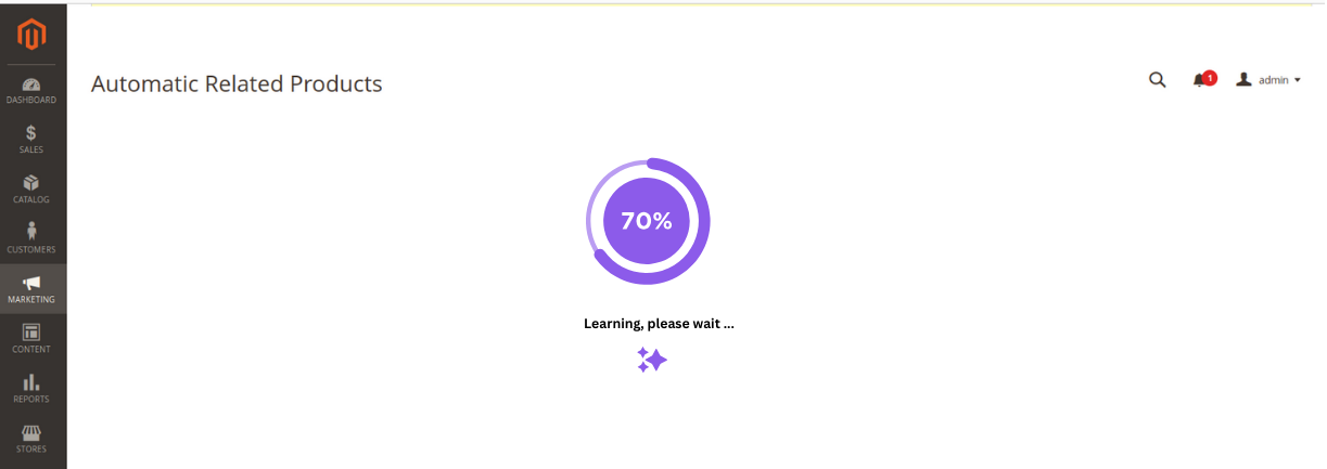 The AI learning is in progress